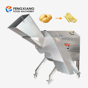 Máquina de corte de batatas fritas em formato de onda comercial industrial de grande capacidade