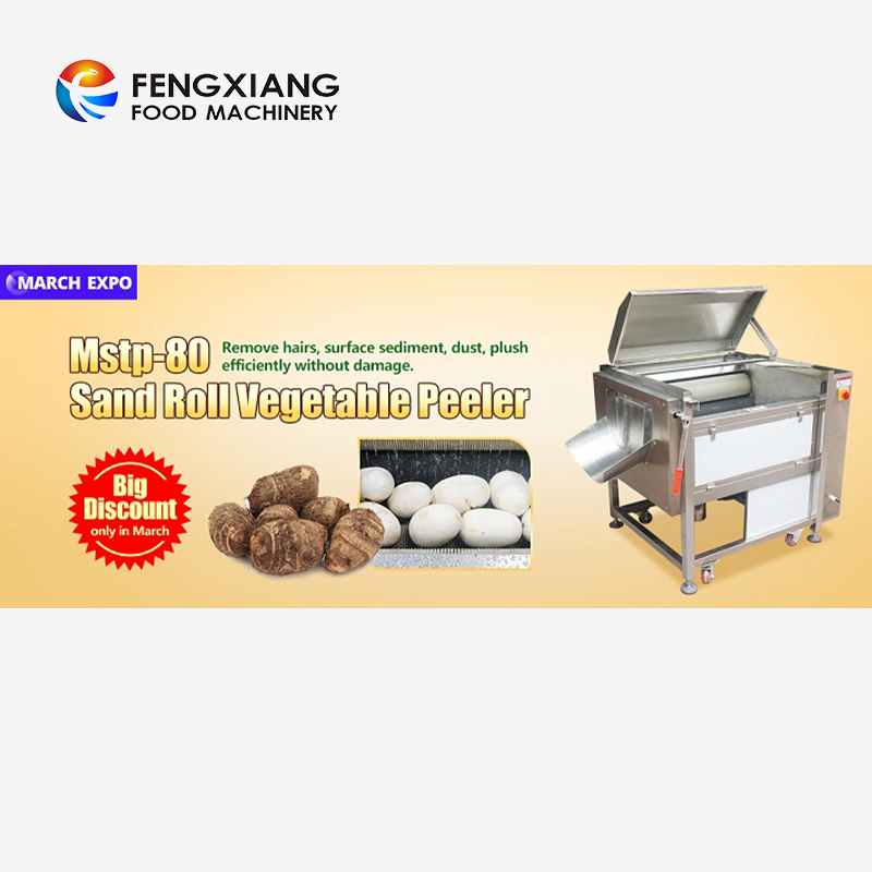 Fengxiang MSTP-80 Escova Rolo Batata Doce Mandioca Edamame Depilação E Máquina De Lavar Descascar